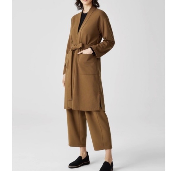 Eileen Fisher Flex Ponte Belted Jacket NWOT - Picture 3 of 9